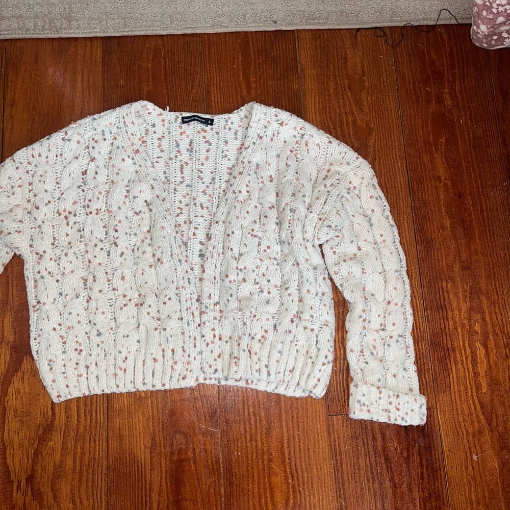 Cable knit cardigan